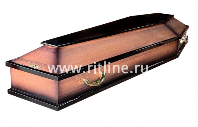 Гроб лак 6-ти гранник, МДФ, венге/дуб "MOREFIX" Гроб лак 6-ти гранник, МДФ, венге/дуб "MOREFIX"