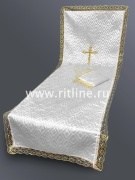 Комплект (атласная т/с "Венеция", вышивка "Крест", кружево) FITTONE