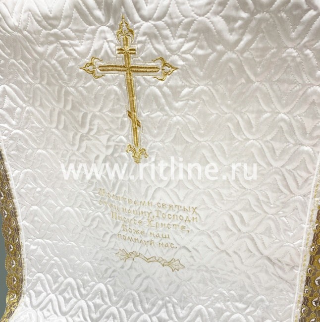 Комплект (атласная т/с "Венеция", вышивка "Крест", кружево) FITTONE