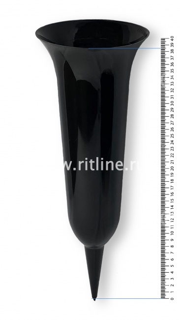 Ваза пластмассовая с литым штырем, H-40 см FITTONE