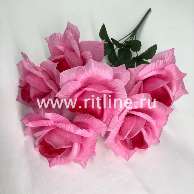 Букет роз "FITTONE", 6г, выс. 52см, цв.микс Букет роз "FITTONE", 6г, выс. 52см, цв.микс