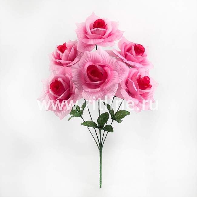 Букет роз "FITTONE", 6г, выс. 52см, цв.микс Букет роз "FITTONE", 6г, выс. 52см, цв.микс