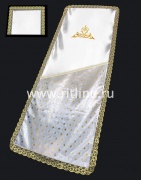 Комплект (атлас белый, атлас с накатом, т/а "Узор", тесьма, кружево) FITTONE