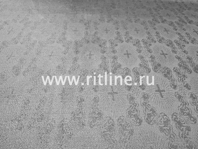 Парча церковная "Крест в лучах", ширина 1,5 м FITTONE