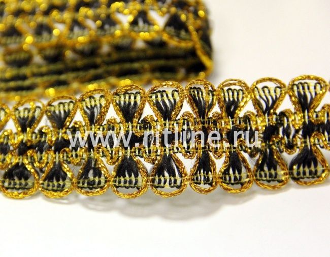 Тесьма люрекс 1851 Fittone, ширина 3,7 см