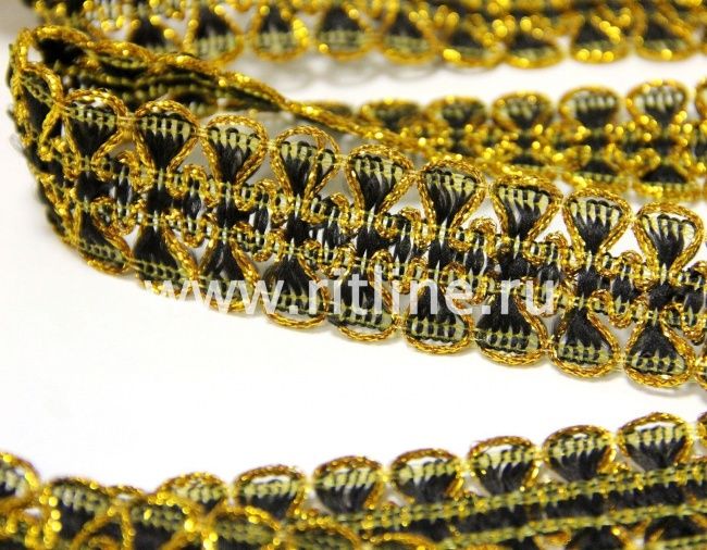 Тесьма люрекс 1851 Fittone, ширина 3,7 см