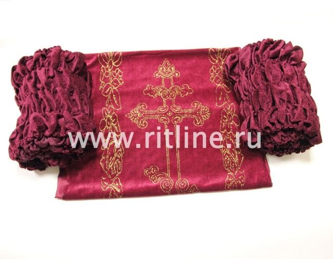 Обивка бархатная "Крест" (верх бархат + боковины бархат) FITTONE
