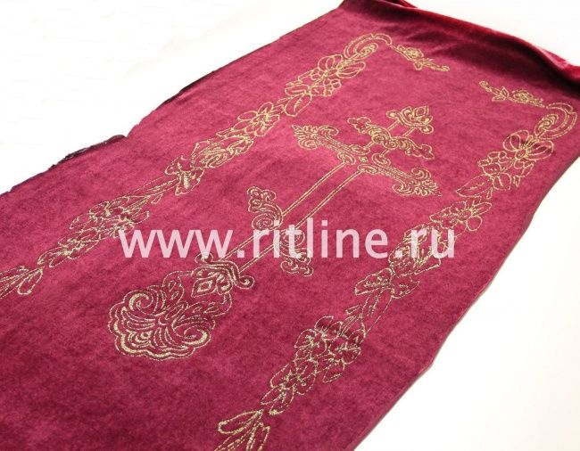 Обивка бархатная "Крест" (верх бархат + боковины бархат) FITTONE