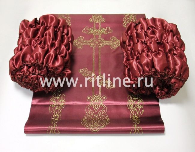 Обивка атласная "Крест" (верх атлас + боковины атлас) FITTONE