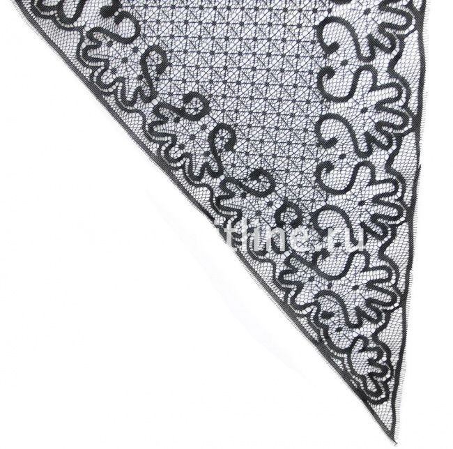 Косынка FITTONE гипюровая, (80*80) цв. черный