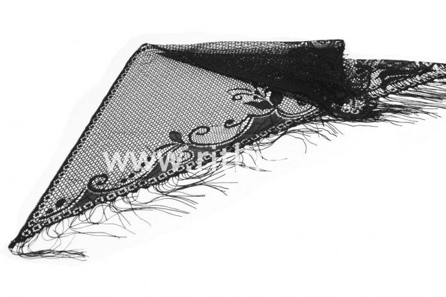 Косынка гипюровая с бахромой FITTONE