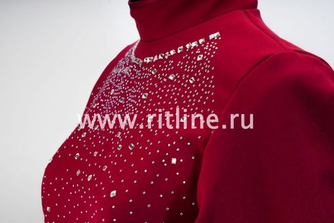 Саван габардиновый "Beauty", цв. бордо FITTONE