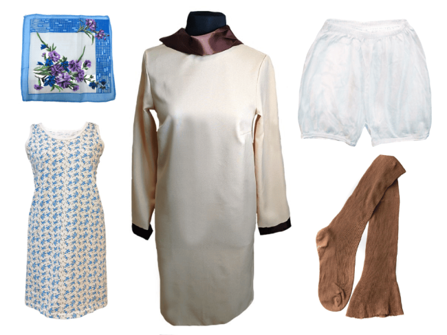 Комплект ритуальной одежды женский, эконом (р.44-46) FITTONE