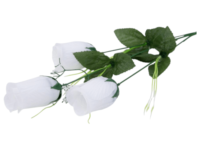 Ветка бутонов роз, 3г, выс. 65 см, цв. микс FITTONE