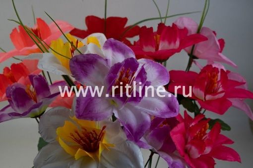 Ветка нарциссов "Fittone", 3г, выс.65, цв.микс Ветка нарциссов "Fittone", 3г, выс.65, цв.микс