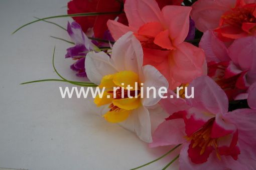 Ветка нарциссов "Fittone", 3г, выс.65, цв.микс Ветка нарциссов "Fittone", 3г, выс.65, цв.микс