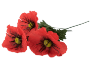 Ветка маков, 3г, выс. 58 см, цв. красный FITTONE