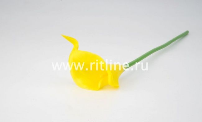 Калла одиночная латексная, выс. 34 см, цв. микс FITTONE