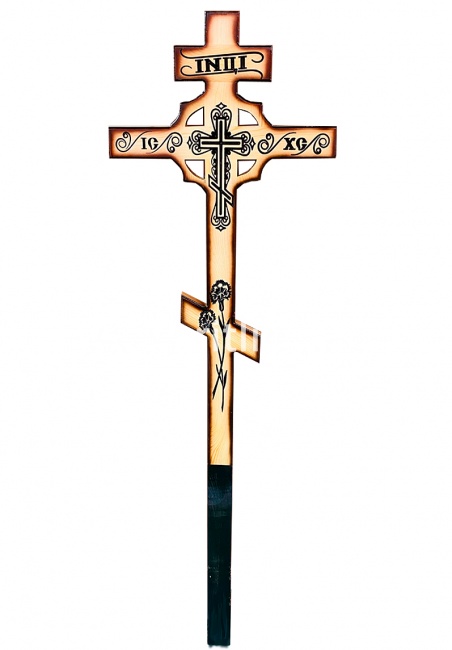 Крест сосновый (светлый) "Крест в кругу", ЧПУ, MOREFIX