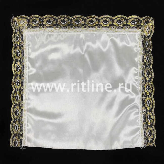 Наволочка (атлас + шелк, кружево) FITTONE