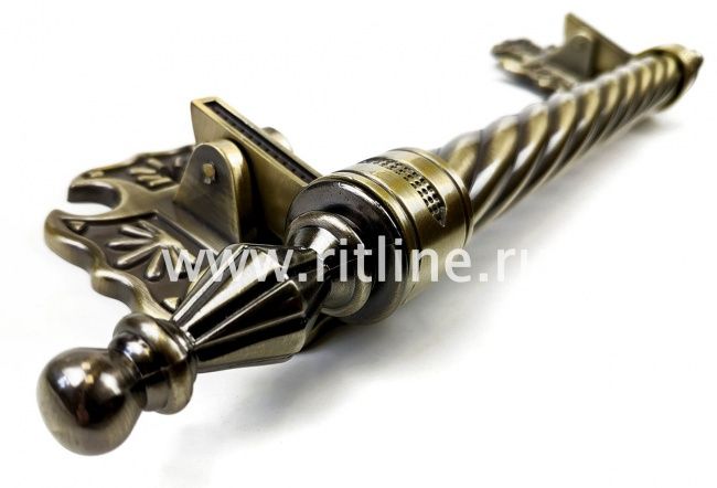 Ручка д/гроба металлич. с цинковым покрытием, 360*75мм, серия "Zinc" ,цв. бронза, "MOREFIX" Ручка д/гроба металлич. с цинковым покрытием, 360*75мм, серия "Zinc" ,цв. бронза, "MOREFIX"