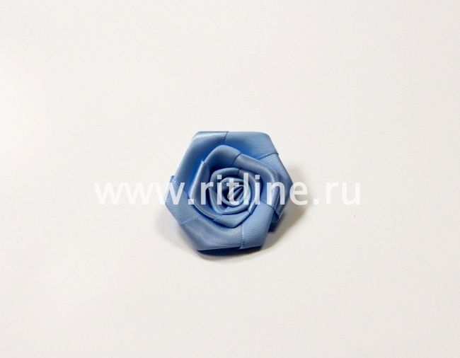 Декоративный цветок "Fittone", роза, полиэстер, диам.5,5см