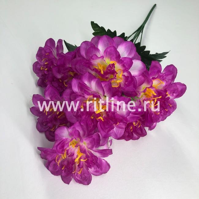 Букет георгинов "FITTONE", 9г., выс. 54см, шелк, цв.микс Букет георгинов "FITTONE", 9г., выс. 54см, шелк, цв.микс