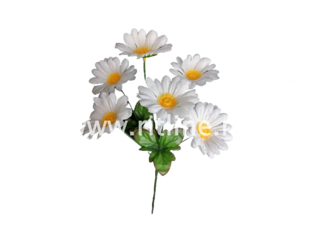 Букет ромашек, 6г, выс. 33 см, цв. белый снег FITTONE