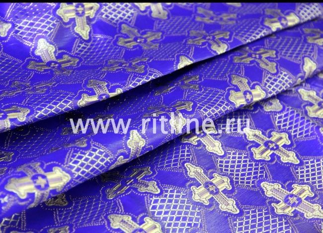 Парча церковная "Объемный крест"