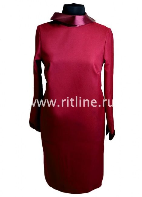 Саван габардиновый с атласным воротником и манжетами, р.60-62 FITTONE Саван габардиновый с атласным воротником и манжетами, р.60-62 FITTONE