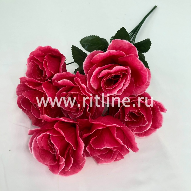 Букет роз "FITTONE", 7г, выс. 47см, цв.микс Букет роз "FITTONE", 7г, выс. 47см, цв.микс