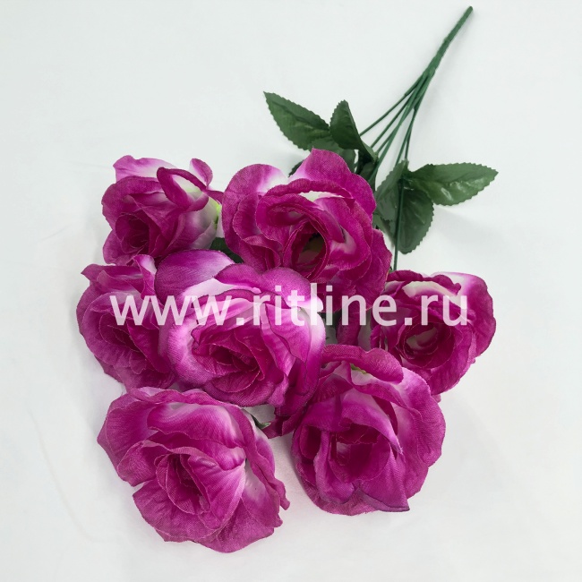 Букет роз "FITTONE", 7г, выс. 47см, цв.микс Букет роз "FITTONE", 7г, выс. 47см, цв.микс