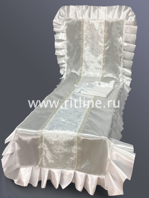 Комплект (атлас, атлас-жаккард, волан, кружево) FITTONE