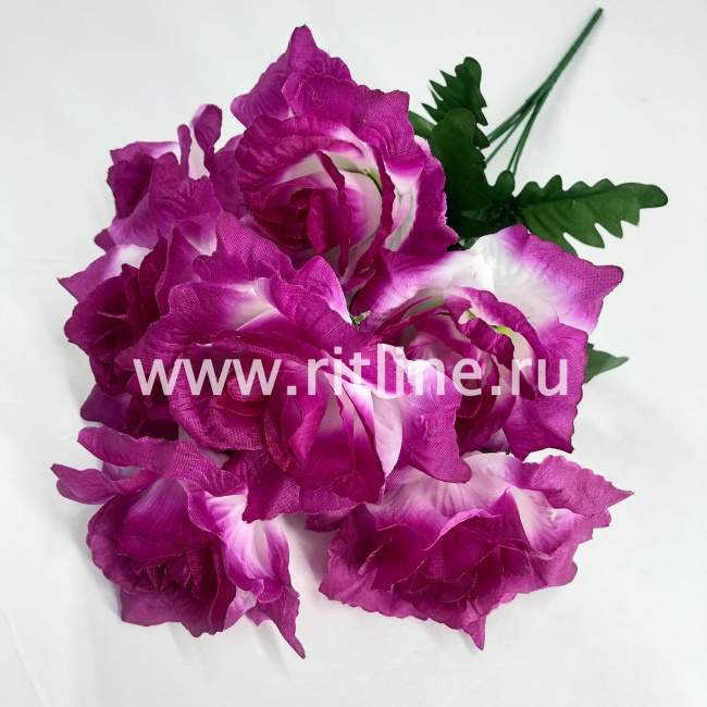 Букет роз с травкой "FITTONE", 7г, выс. 48см, цв.микс Букет роз с травкой "FITTONE", 7г, выс. 48см, цв.микс