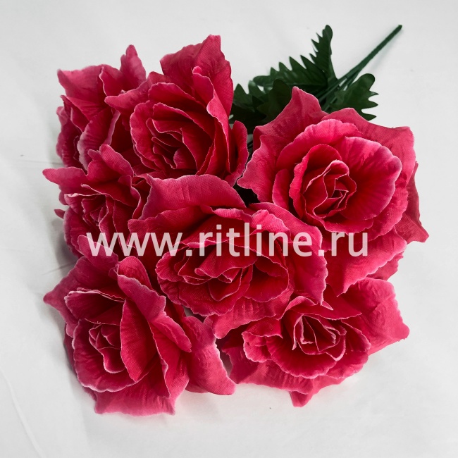 Букет роз с травкой "FITTONE", 7г, выс. 48см, цв.микс Букет роз с травкой "FITTONE", 7г, выс. 48см, цв.микс