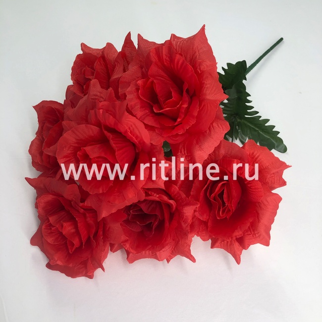 Букет роз с травкой "FITTONE", 7г, выс. 48см, цв.микс Букет роз с травкой "FITTONE", 7г, выс. 48см, цв.микс