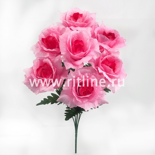 Букет роз с травкой "FITTONE", 7г, выс. 48см, цв.микс Букет роз с травкой "FITTONE", 7г, выс. 48см, цв.микс