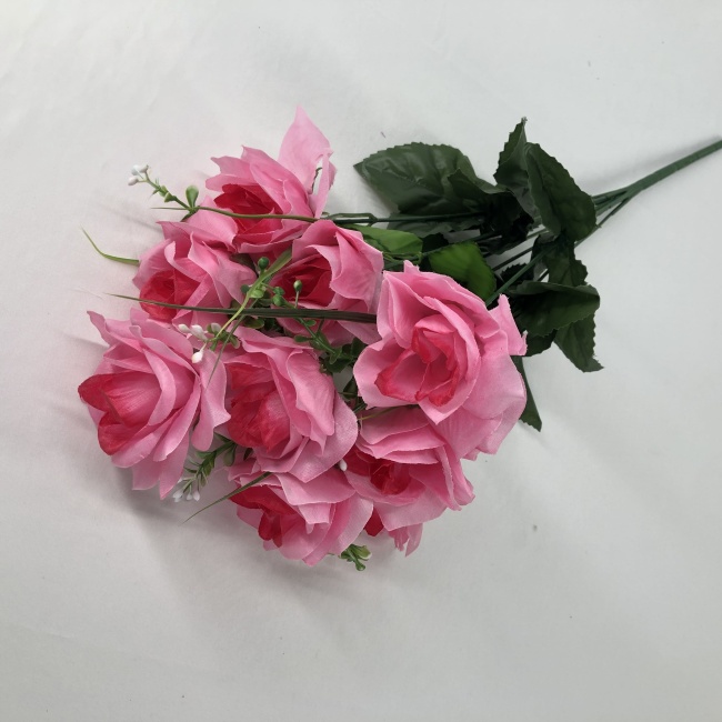 Букет роз "FITTONE", 9г, выс. 52 см, цв.микс