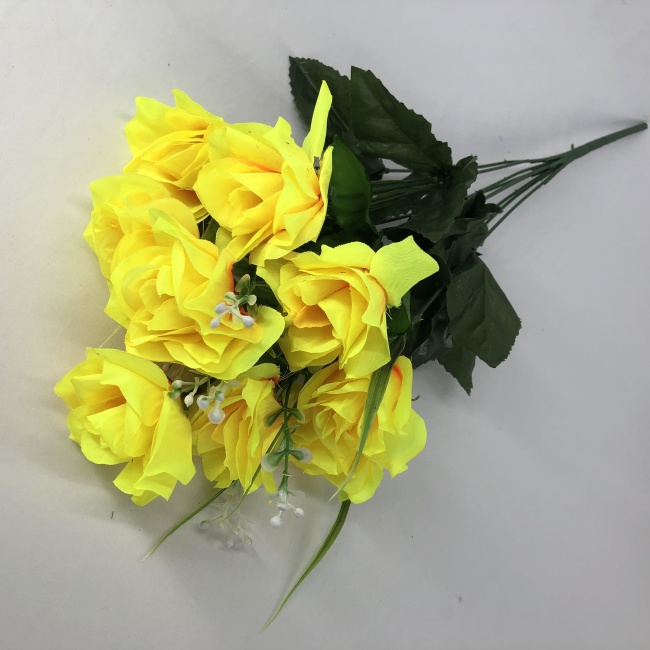 Букет роз "FITTONE", 9г, выс. 52 см, цв.микс