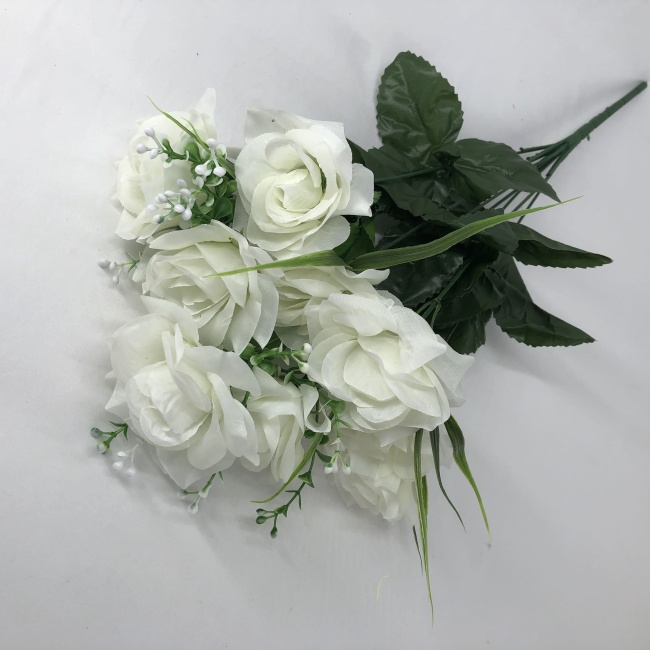 Букет роз "FITTONE", 9г, выс. 52 см, цв.микс