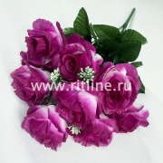 Букет роз с добавками "FITTONE", 9г, выс. 48см, шелк, цв.микс Букет роз с добавками "FITTONE", 9г, выс. 48см, шелк, цв.микс