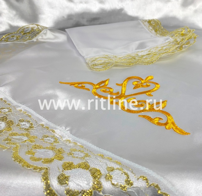 Комплект (атлас, т/а "Узор", кружево) FITTONE