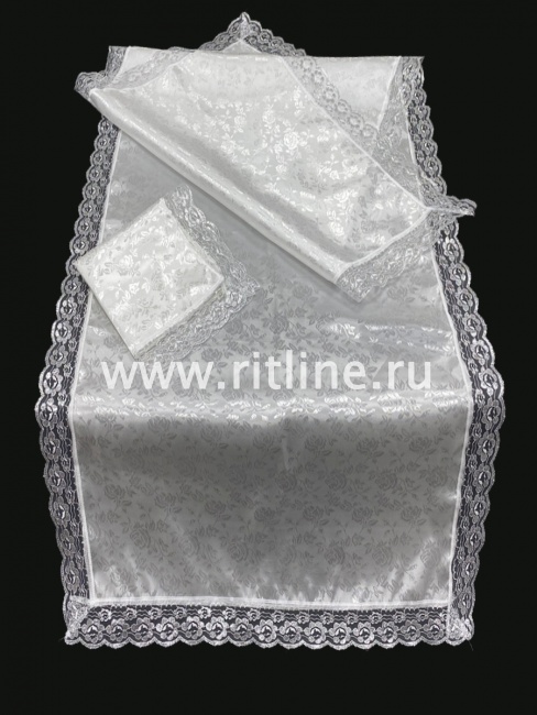 Комплект (атлас-жаккард, кружево) FITTONE