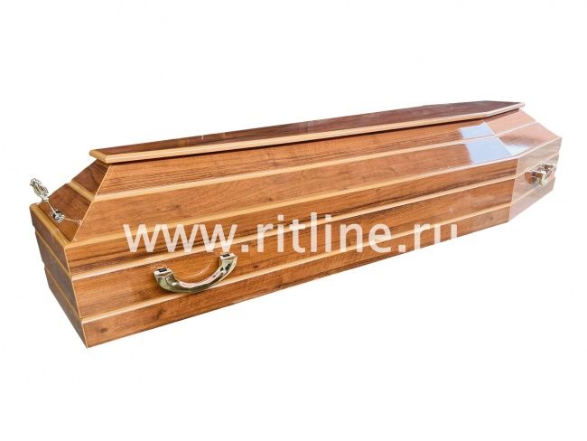 2 Гроб лак 6-ти гранник, МДФ, цв.орех "MOREFIX"