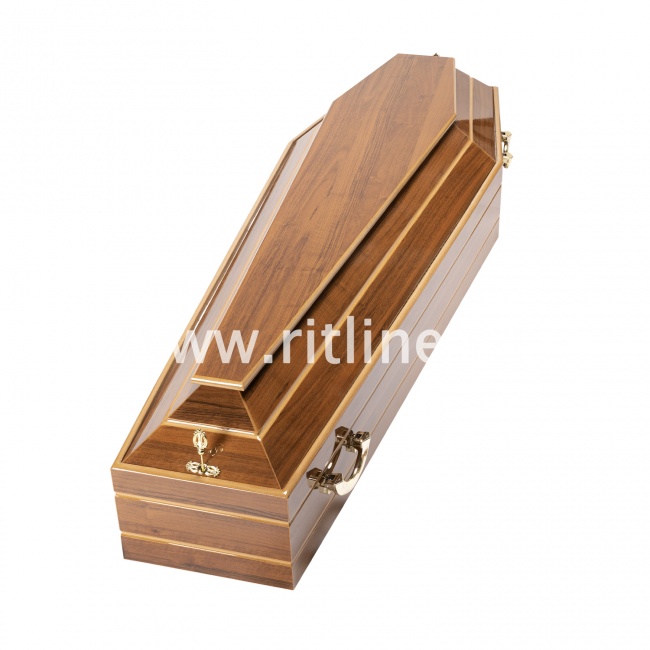 2 Гроб лак 6-ти гранник, МДФ, цв.орех "MOREFIX"