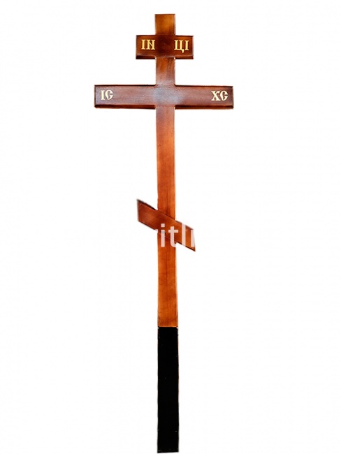 Крест сосновый (темный) (210х9х4) "MOREFIX"