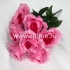 Букет роз "FITTONE", 9г, выс. 48см, шелк, цв.микс