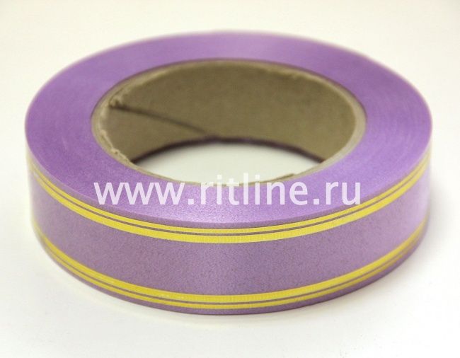 Лента с золотой полосой, 3см х 50ярд FITTONE