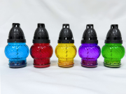 Лампада стеклянная залитая (150х80, крышка пластик, цв. микс) FITTONE Лампада стеклянная залитая (150х80, крышка пластик, цв. микс) FITTONE