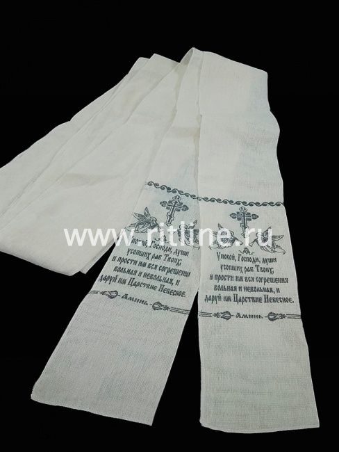 Рукав погребальный бязь с печатью "молитва" 5 м (2 шт комплект) "FITTONE"